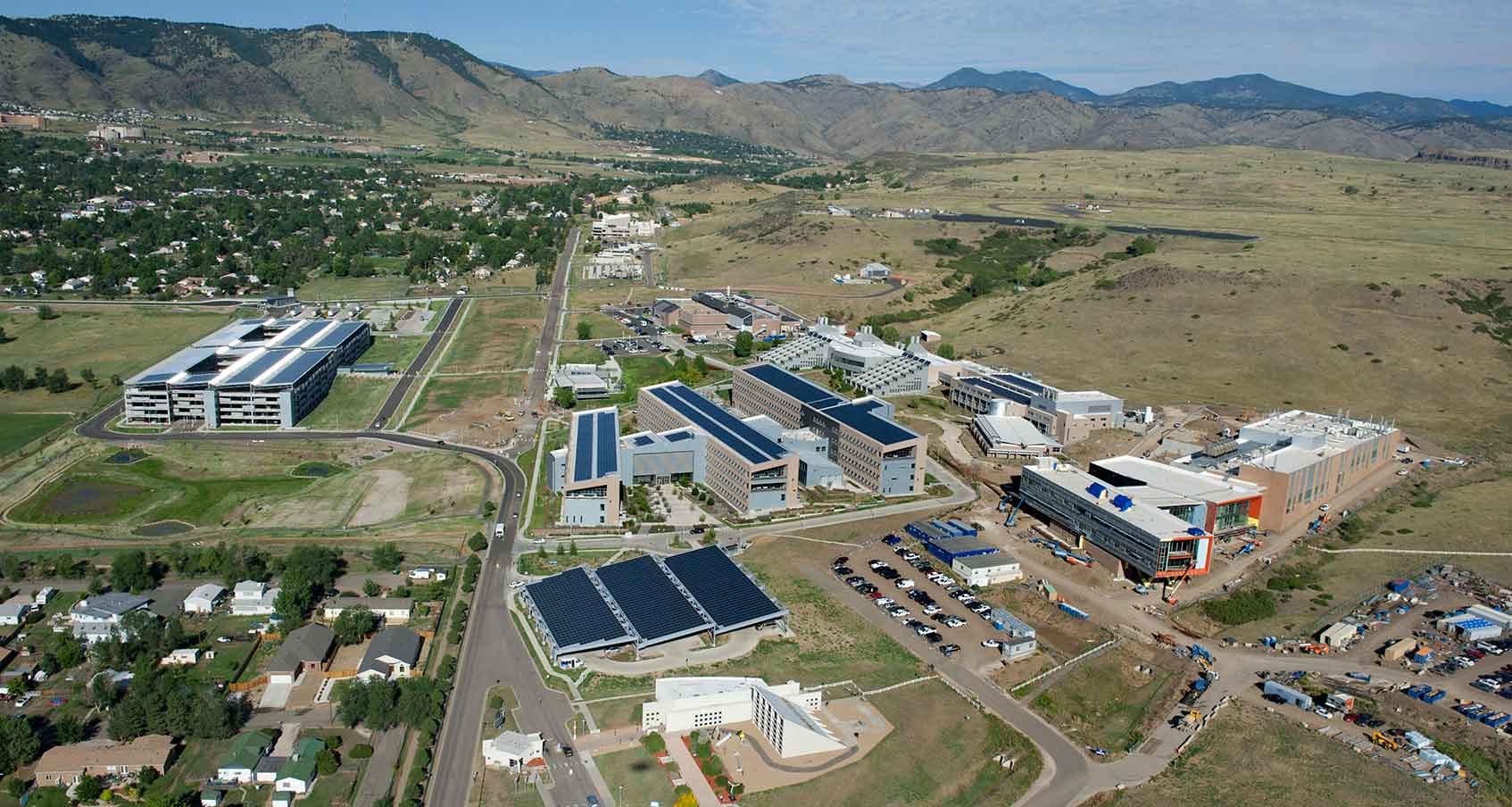 Aerial photo of the NREL campus.