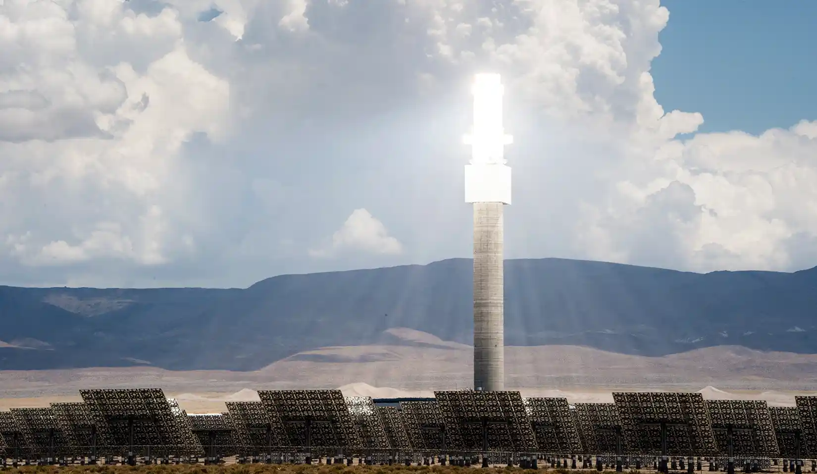 Concentrating solar power tower system.