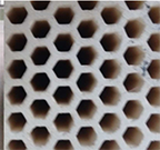Photo of honeycomb structure.